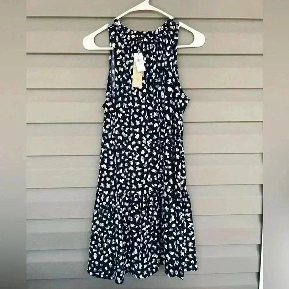 Banana Republic High Neck Sleeveless Dress Sz MP - Picture 1 of 5